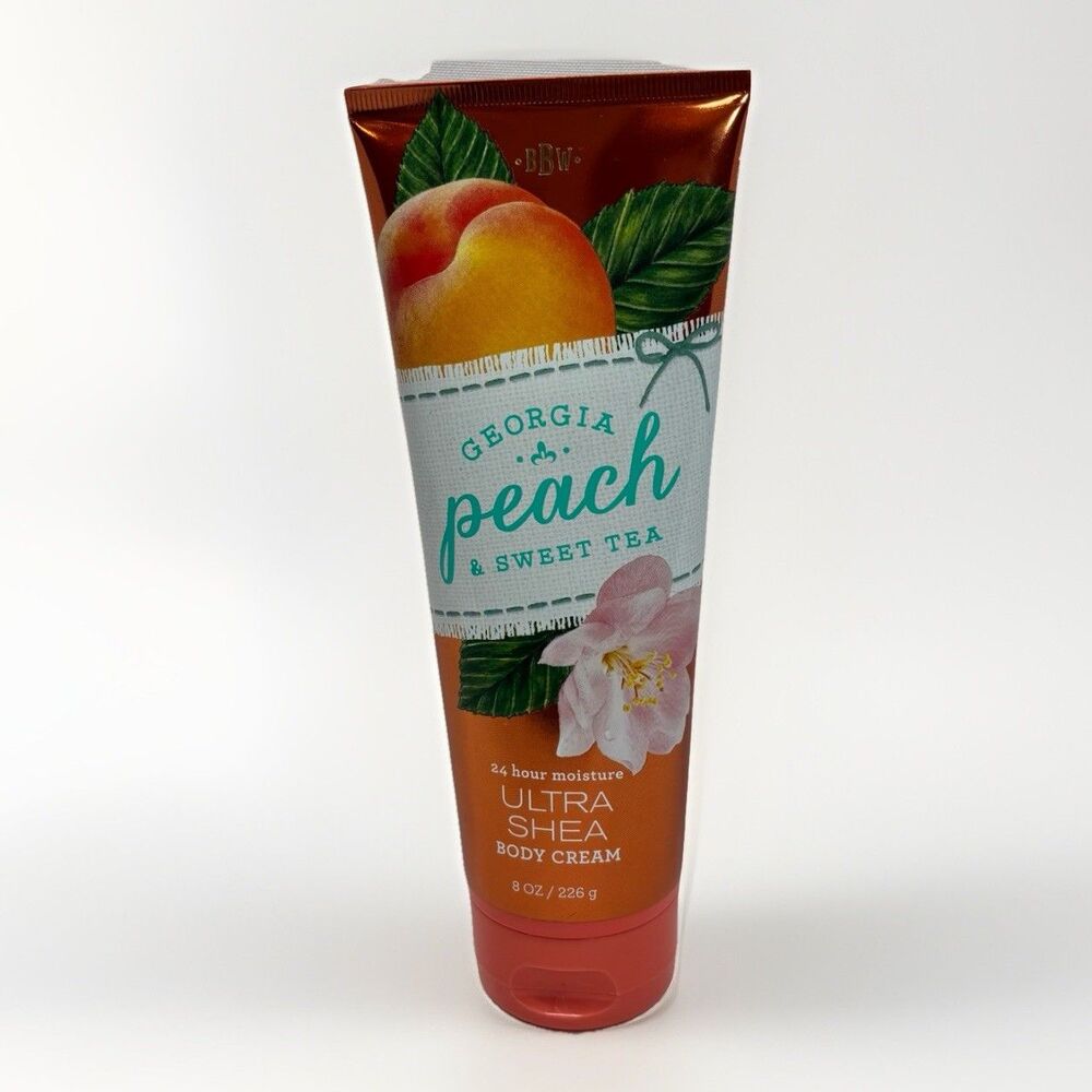 Bath & Body Works 8 Oz Georgia Peach and Sweet Tea Ultra Shea Body Cream